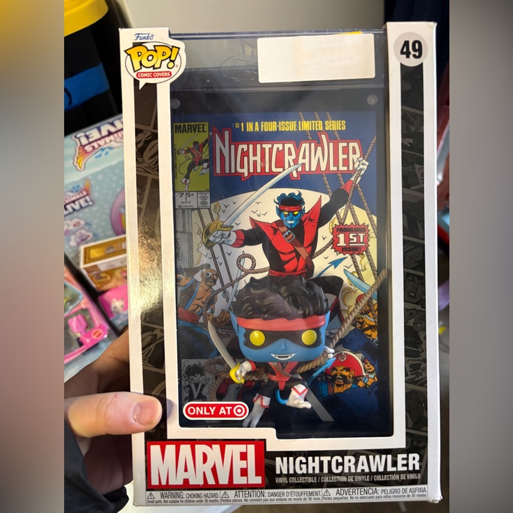 Nwt Marvel Nightcrawler Comic Cover Pop-see photos for light box damage